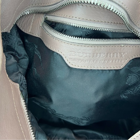 BURBERRY Old Rose Ruffled Leather Lowry Two Way Bag *EUC* - Picture 9 of 15